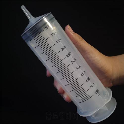 500ml Large Capacity Syringe Reusable Pump Measuring For Draw Ink Pet Feeding Car Liquid Oil Glue Applicator Multifunction Use