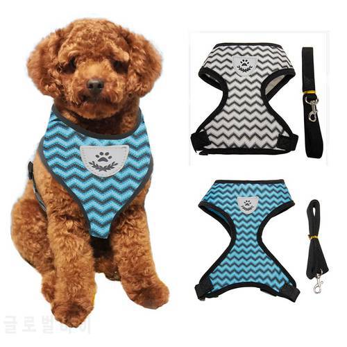 Adjustable Cat Dog Harness And Leash Escape Proof Pet Clothes Reflective Outdoor Walk Vest For Small Medium Puppy Kitten Pet