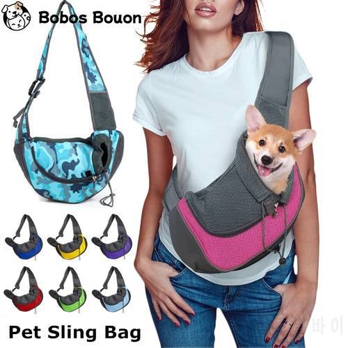 Portable Pet Puppy Carrier with Handle Outdoor Travel Dog Shoulder Bag Mesh Oxford Handbag Tote Pouch