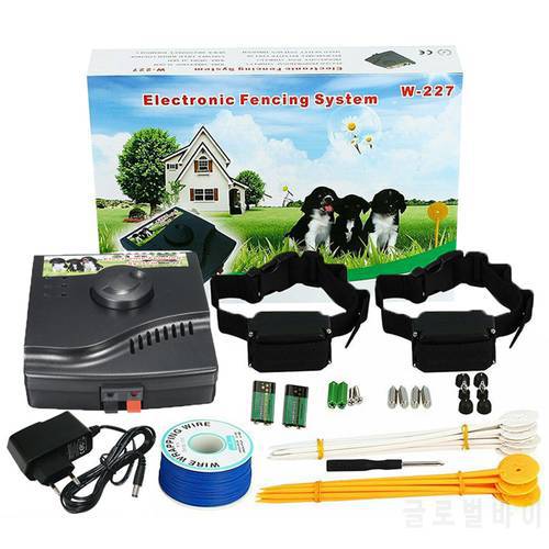 W-227 In-ground dog Fence System with waterproof collar pet fencing 500M Wireless Dog Electric Fence Remote Training Collar