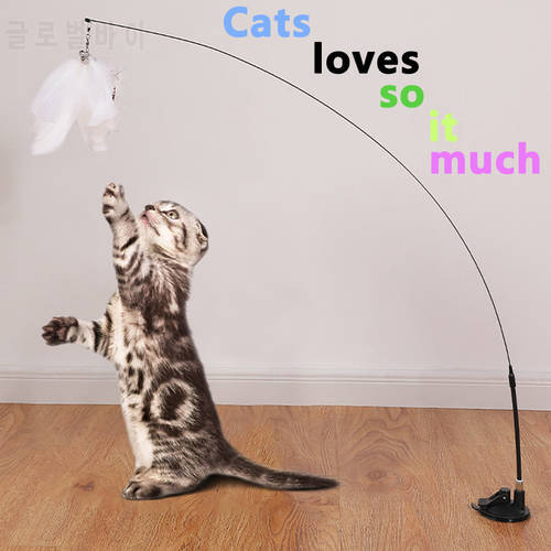 Cat Toys Pet Interactive Simulation Bird Feather Toy Teaser Cat Stick Kitten Wand Toy Cat accessories Supplies Toys for Cats