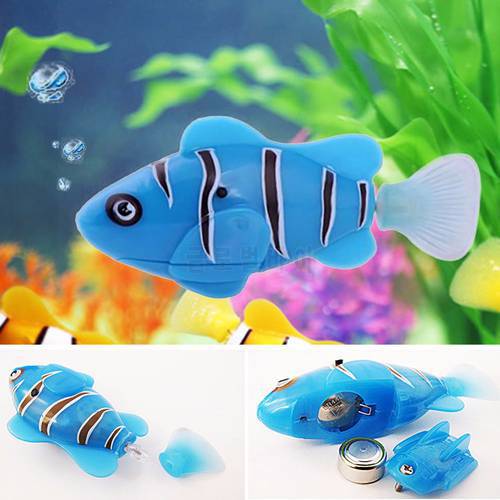 1 Piece Hot Funny Swim Electronic Fish Activated Battery Powered Toy Fishes Swimming Pet for Fishing Tank Decorating Fish Toys