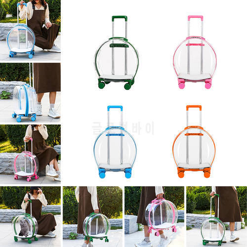Multifunctional Pets Carrier Outing Backpack Trolley Case Puppy Dog Cat