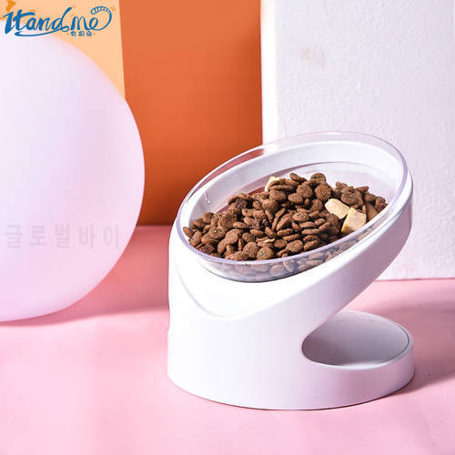 Cat Food Bow Neck Protection Elegnt Transparent Pet Feeder Bowl Food and Water Bowl for Dogs and Cats Dog Bowl Pet Items