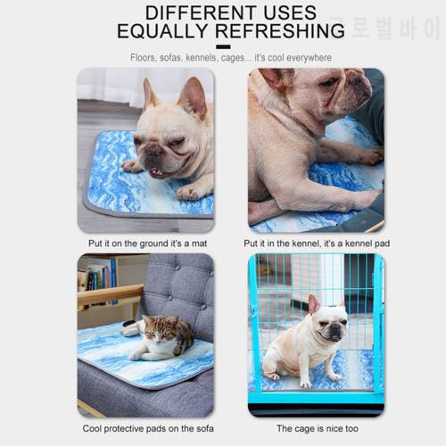 Luxury Mat Summer Ice Silk Pet Cat And Dog Mat Cool Breathable Sleeping Pad Pet Supplies Washable And Machine Washable
