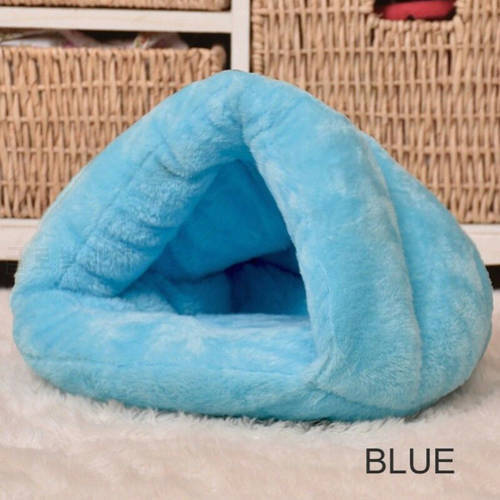 Pet Dog Cat Triangle Bed Winter Thicken House Warm Soft Mat Bedding Cave Basket Kennel Washable Nest Pet Supplies