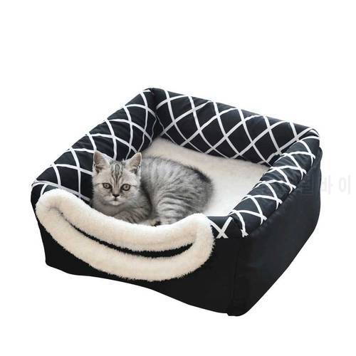 Foldable Soft Warm Closed Type Pet House for Small Medium Dogs Cat Sleeping Mat Pad Supplies All Season