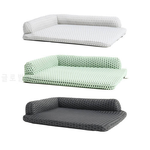Summer Breathable Solid Color Washable Pet Sofa Cushion Nest House Eco-friendly Cat Dog Bed Sleeping Mats Kennel Accessories