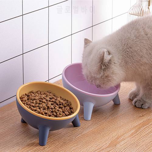Cat Bowls 15°Tilted Pet Bowls Stable Stand Multi-Purpose Large Capacity Wide Pet Dish Shallow Feeder Water Dispenser Bowls
