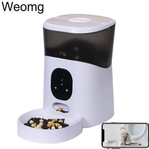 5L Video WiFi Phone APP Smart Pet Feeder Camera 5V USB Intelligent Timing Automatic For Cats Dogs Dry Food Dispenser Bowl