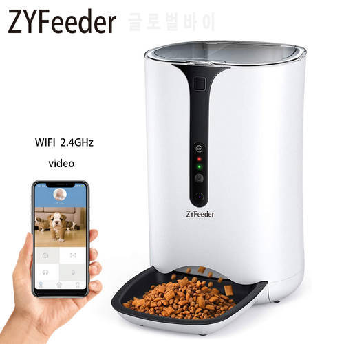 6L Large Capacity Pet Feeder Smart Automatic Food Distribution With Timing Quantitative WIFI HD Camera For Cats Dogs Bowls