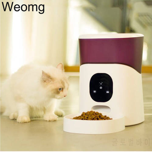 5L Camera WIFi APP Remote Visibility Smart Pet Feeder Timing Automatic For Cat Dogs Food Dispenser With Voice Recorder Food Bowl