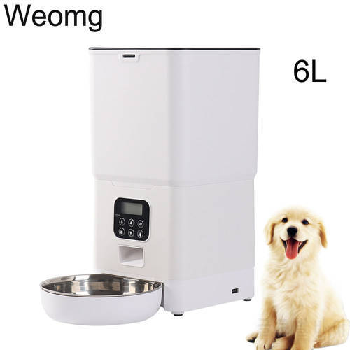 6L 4L Big Capacity Smart Automatic Cat Pet Feeder Dry Food Dispenser For Cats Big Dogs With Timing Feeding Voice Recorder