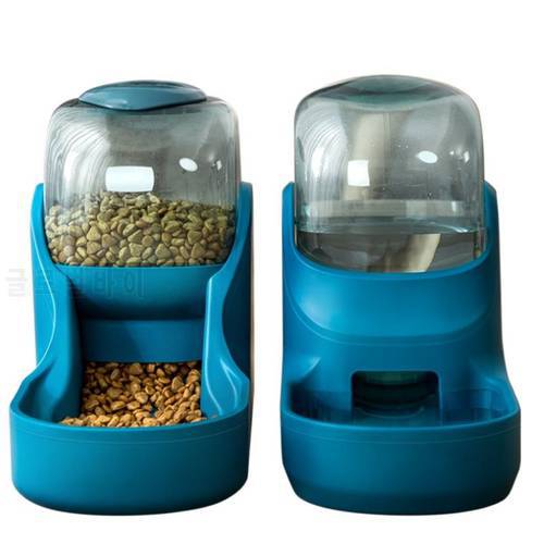 Pet Supplies 3.8L Large Capacity Pet Dog Cat Automatic Feeder Detachable Bowl Water Dispenser Food Feeding Device For Cat Dog