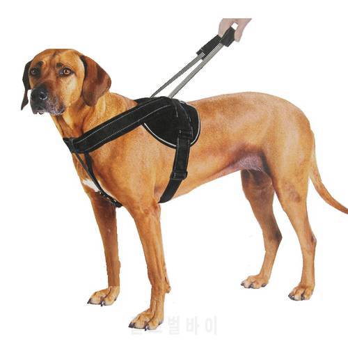 Explosion-proof Big Dog training harness Medium and large dog harness in black color