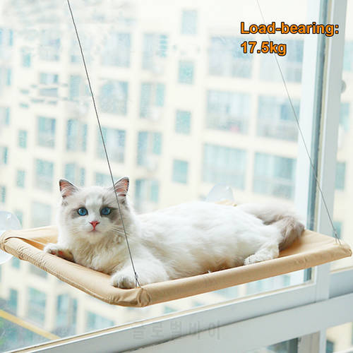 For Cats Cat Hanging Beds Comfortable and Durable Cat Nest Window Hammock With Mat Shelf Seat Bed Pet Hammock Bed Bearing 17.5KG