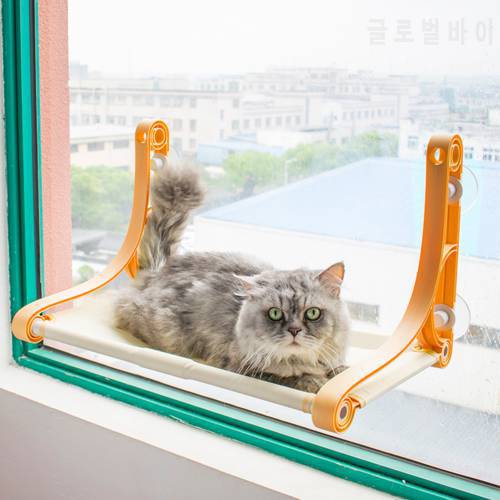 Plastic Pet Hanging Beds Bearing 22.5kg Cat Sunny Window Seat Mount House Comfort Hammock Supplies
