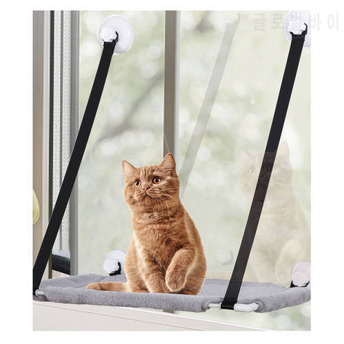 Mesh Pet Cat Hammock Window Bed Living Room Suction Cup Wall Hanging Pet Mesh Breathable Hammock Bearing 20kg Cat Window Seat