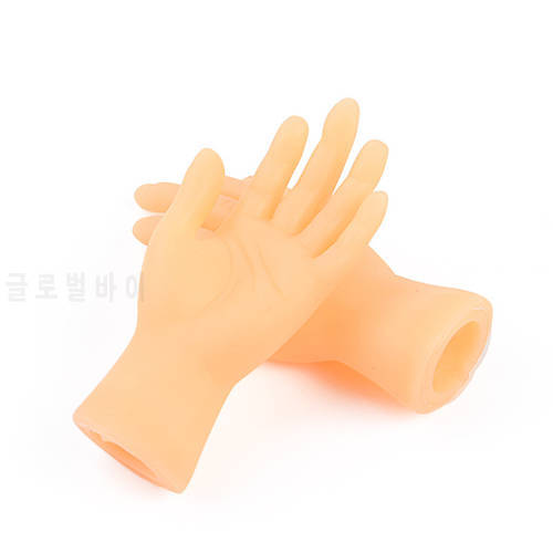 Funny Palm Shaped Mini Hands Creative Finger Cots Small Hand Tease Kitten Cats Massager Grooming Gloves Pet Supplies