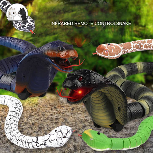 Hot Cat Toy Pet Remote Control Snake Crawl Toy Funny Cat Interactive Toy Emulation Cobra Electric Toys USB Charging Dog Supplies