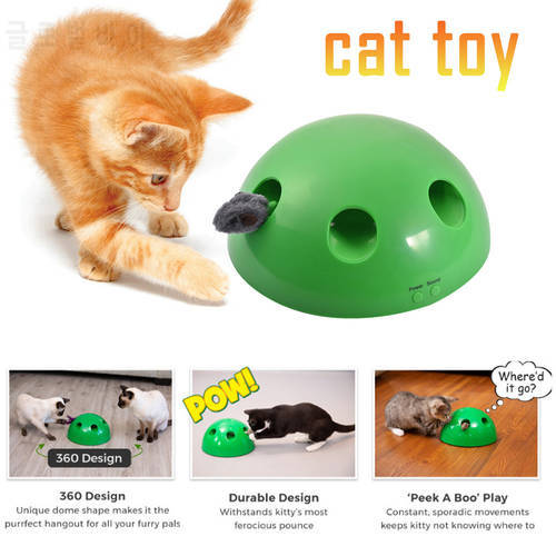N PLAY Cat Toy Funny Automatic Cat Smart Toy Cat Scratching Device Cat Sharpen Claw Pop Play Cat Training Toy Pet Supplies