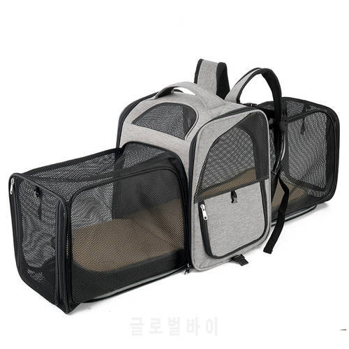Cat Carrier Transportation Backpack Small Dog Carrying Transport Shoulder Bag,Large Capacity,Expandable,Scalable,Breathable