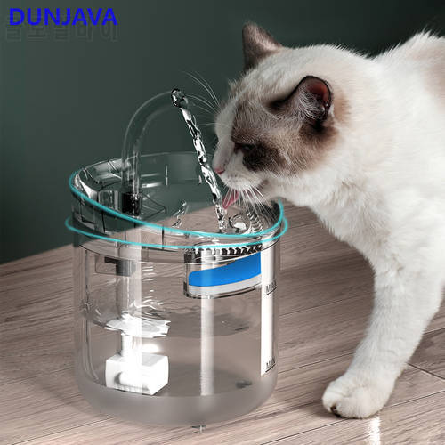 2L Cat Water Fountain Filter Automatic Sensor Drinker For Dogs Feeder Pet Water Dispenser Auto Drinking Fountain For Cats