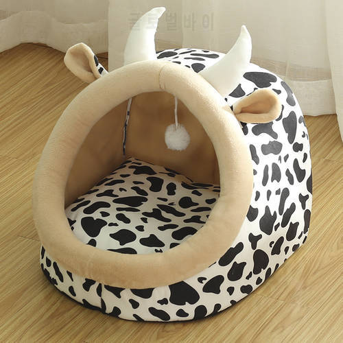 Warm Cat Bed For Portable House Pet Beds Sweet Kittens Basket Cushion Cat Pillow Mat Tent Puppy Nest Cave Cats Sleeping Bag