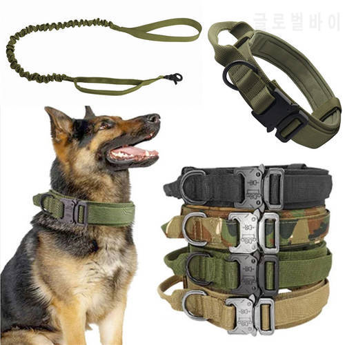 Tactical Dog Collar Free Custom Name Durable Adjustable Nylon Medium Large Dog German Shepherd Training collar perro grande