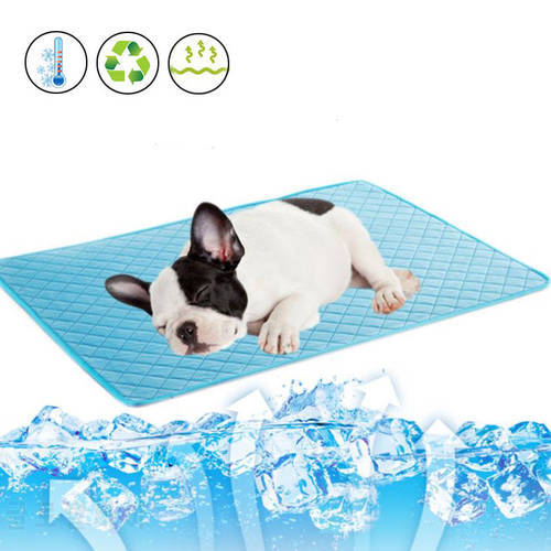 Dog Cooling Mat Summer Pad Mat For Dogs Cat Blanket Sofa Breathable Pet Dog Bed Summer Washable For Small Medium Large Dogs
