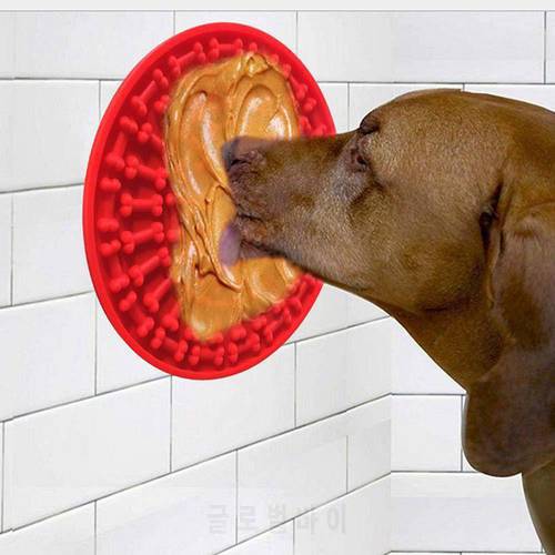 Dog Feeding Lick Mat pet dog feeder bowl for Bath Distraction Easy Grooming in Shower Tub Sink Toy Pet Washing Dog Accessories