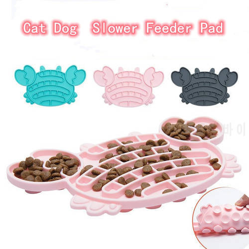 Pet Lick Pad Slower Feeder Pad Cats Dog Licky Mat Feeding Cats Dogs Licking Mat Pet Bathing Distraction Pads Silicone Dispenser