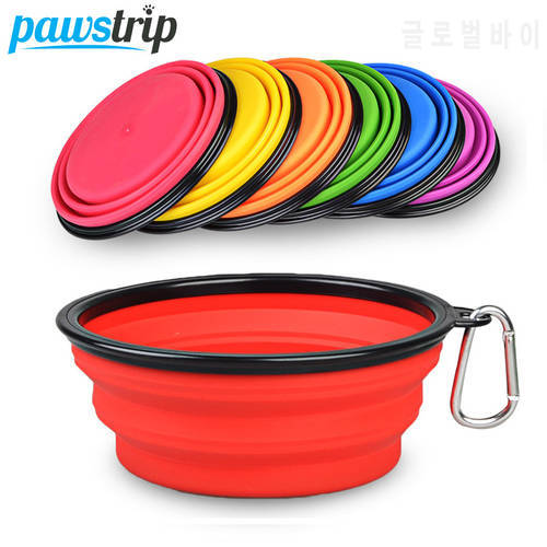 350Ml Folding Silicone Dog Bowl Portable Travel Pet Food Container Collapsible Cat Dog Water Bowl Puppy Feeder Dog Accessories