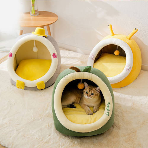 Cat Nest Four Seasons General Spring and Summer Cat Bed Cat House Semi Closed Dog Nest Pad Kitten Nest Pet Products Pet Bed