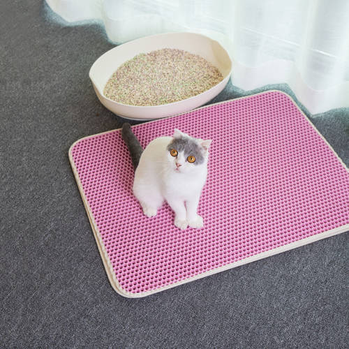 Pet Cat Litter Mat Double Layer Waterproof Litter Cat Bed Pads For Cats House Clean Super Light Easy To Carry Smooth Surface