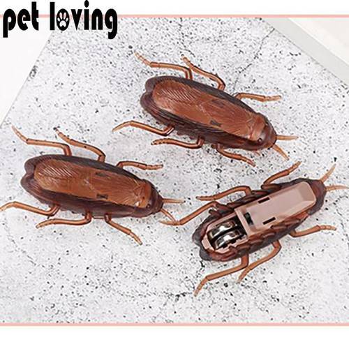 Cat Toy Dog Toys Interactive Simulation Electronic Pet Toys Mouse Cockroaches Battery-Powered Training Funny Tricky Cat Supplies