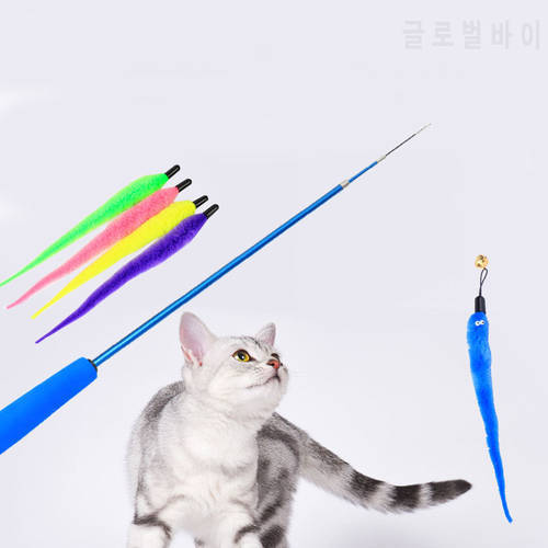 Cat Toy Plush Replacement Head For Cat Stick Bells Feather Paper Freely Change Combinations Multi-type Telescopic Rod DIY Tools