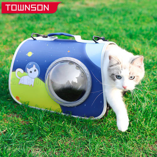 Cat Carrier Bag Cat Carrier Handbag Outdoor Pet Shoulder bag Breathable Portable Travel Transparent Bag For Small Dogs Cats