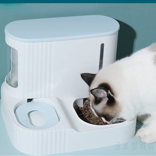 3L Pet Cat Food Bowl Dog Automatic Feeder With Dry Food Storage Cat Drinking Water Bowl High Quality Safety Material Supplies