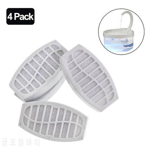 4Pcs/Set Replaced Activated Carbon Filter For Pet Water Dispenser Activated Carbon Filter Cat Water Drinking Fountain Dispenser