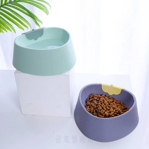 Non-Slip Pet Double Food Bowl Splash-Proof Feeding And Drinking Appliance For Cat And Puppy Drink Water And Eat Food
