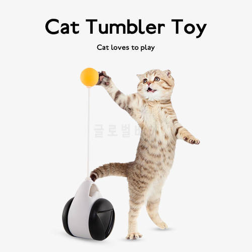 Fast Ship Tumbler Swing Toys For Cats Kitten Interactive Balance Car Cat Chasing Toy With Catnip Pet Products For Dropshipping