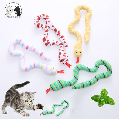 New Cat Toy Catnip Plush Snake Interactive Training Molar Kitten Funny Cat Toy Clean Entertainment Soft Pet Supplies Accessories