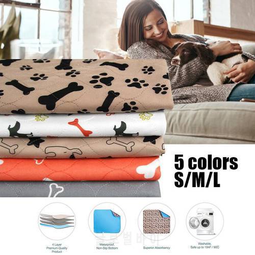 Reusable Dog Diaper Mat Waterproof Absorbent Pet Pee Pads Washable Puppy Urine Pads Dog Training Pads Seat Cover