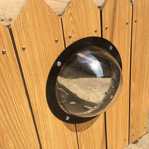 Dog Porthole Window Round Transparent for Fence Pet Peek Look Out Durable Acrylic Reduced Barking Pet Supplies