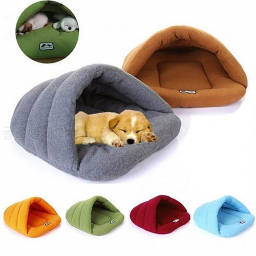 Dog Bed 4 Different Size Small Dog Cat Sleeping Bag Puppy Cave Bed Soft Fleece Winter Warm for Cats Sleeping Bag Nest Cave Bed