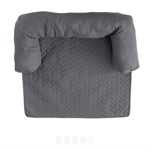 Waterproof Dog Sofa Cover Cushion Pet Bed Sleeping Mat for Large Dog Couch Calming Nest Cats Seating Protector with Neck Bolster