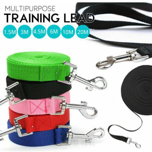 Nylon Dog Lead Dog Leash Pet Supplies Walking Harness Leading Rope For Small and Wild Dog Long Dog Training Leash 1.5M/10M/20M
