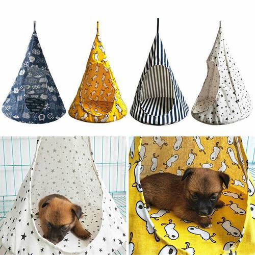 Cat Hammock Hanging Kitten Nest Washable Removable Conical Cat House Bed Pet Tent Creative Pet Cage Swing