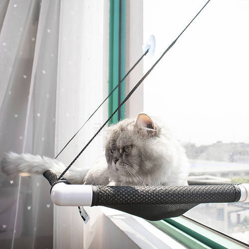 Cat Hammock Window Bed Pet Summer Hammock Bed Home Bed Living Room Suction Cup Wall Hanging Pet Mesh Breathable Hammock Bed
